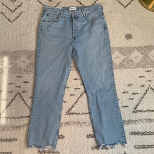 AGOLDE Railey High Rise Straight Crop